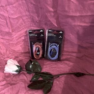 Bundle of 2 Powerxcel 30 pin to usb charger cables